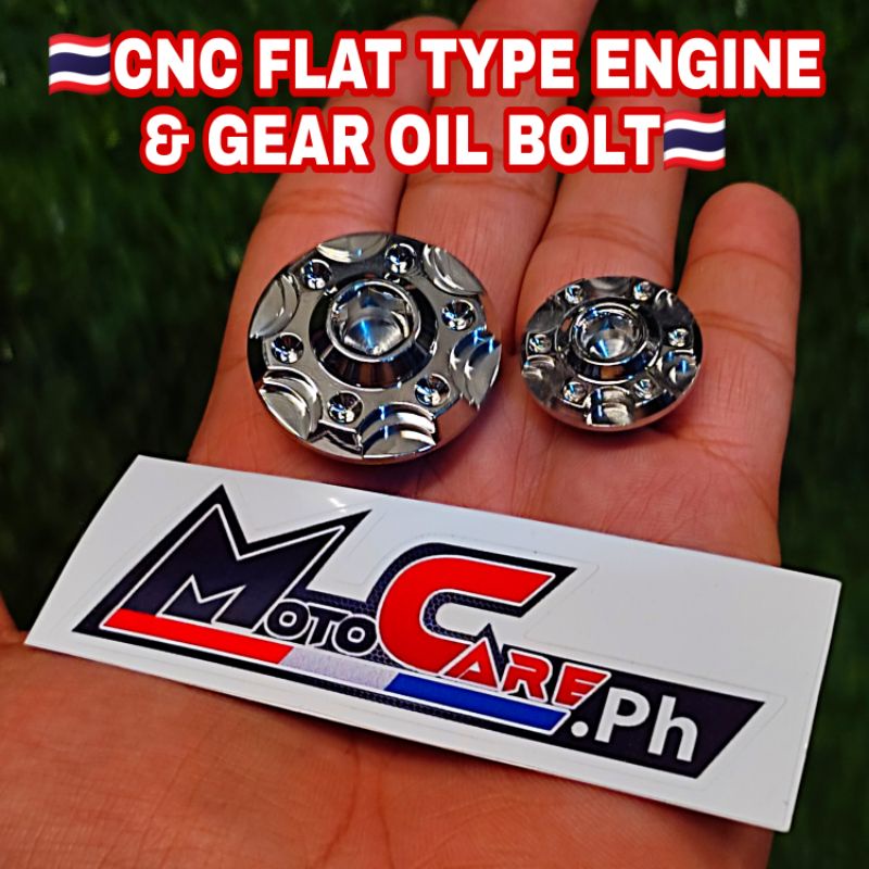 🇹🇭NEW CNC FLAT ENGINE OIL AND GEAR OIL FOR MIO / NMAX / AEROX / FINO