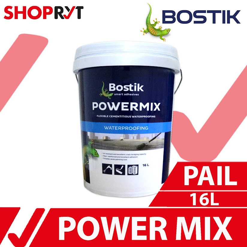 Bostik Powermix Flexible Cementitious Waterproofing Mix for Concrete 16 ...