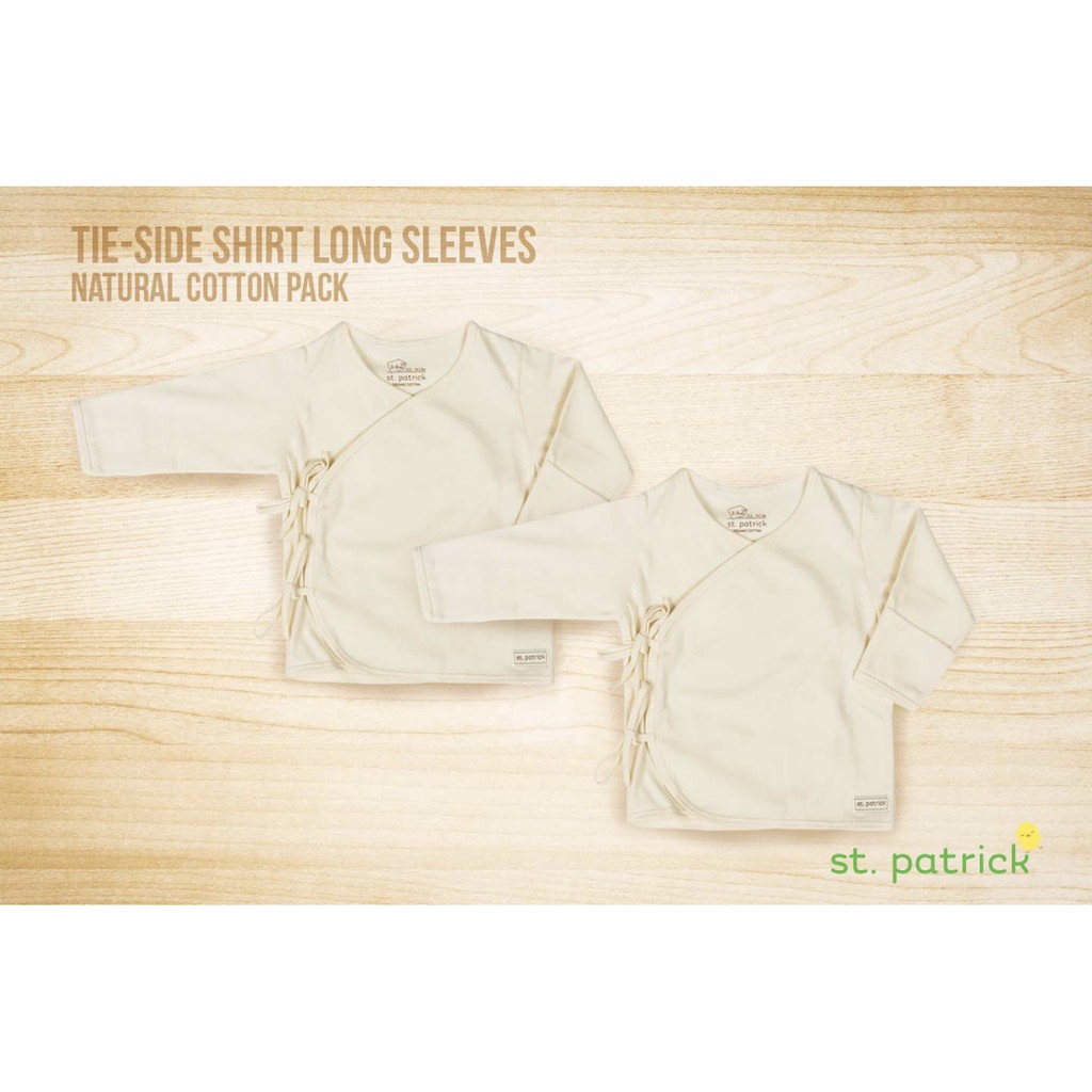 St. Patrick Baby Clothes TIE SIDE SHIRT LONG SLEEVES 2 pcs