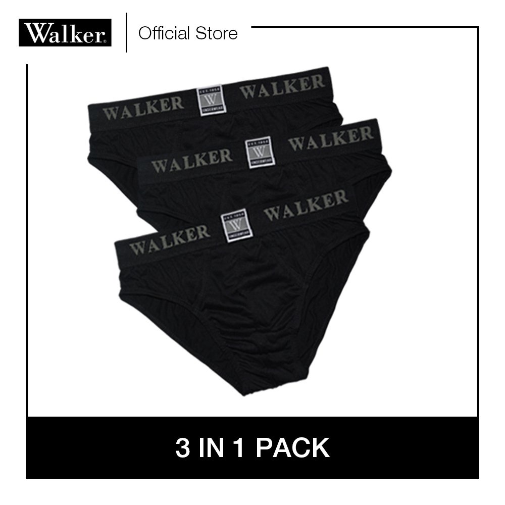 Walker Organic Cotton USA Men Signature Underwear Brief in Black (3 in ...