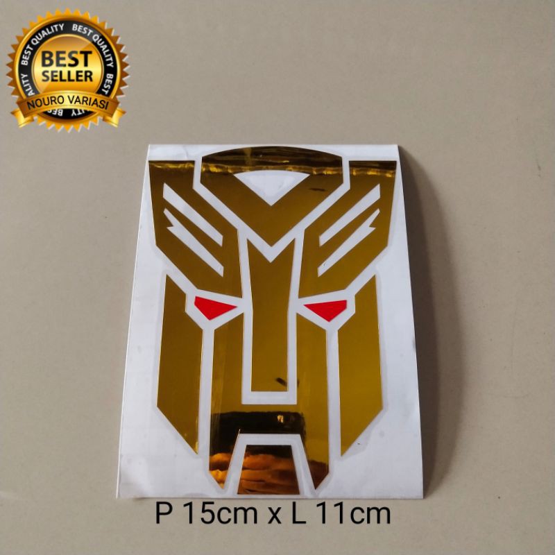 Best Quality TRANSFORMERS TRANSFORMER GOLD CUTTING STICKER STICKER Best ...