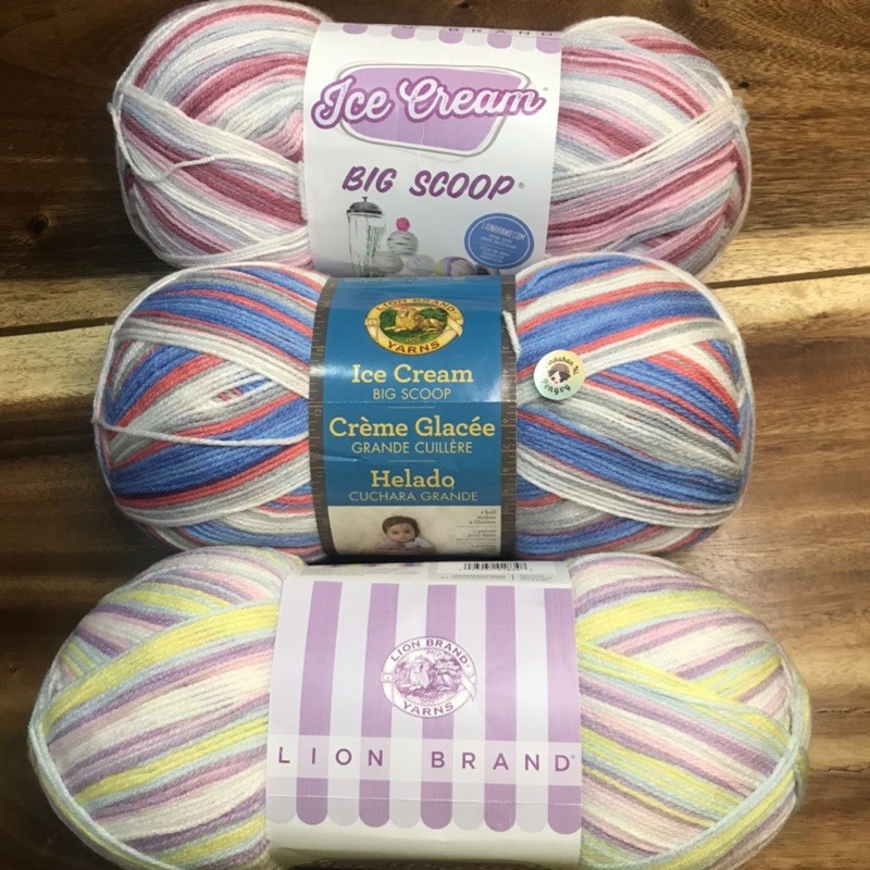 Get to Know Ice Cream Big Scoop By Lion Brand Yarn 