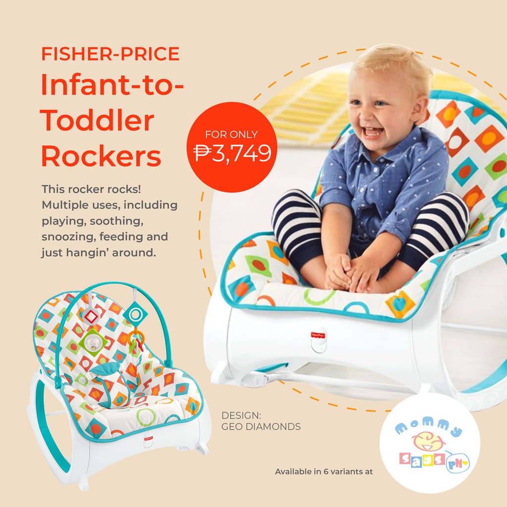 Fisherprice Infant to toddler Rocker Geo Diamond design Shopee Philippines