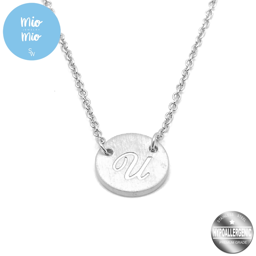 Silverworks necklace with letter pendant store