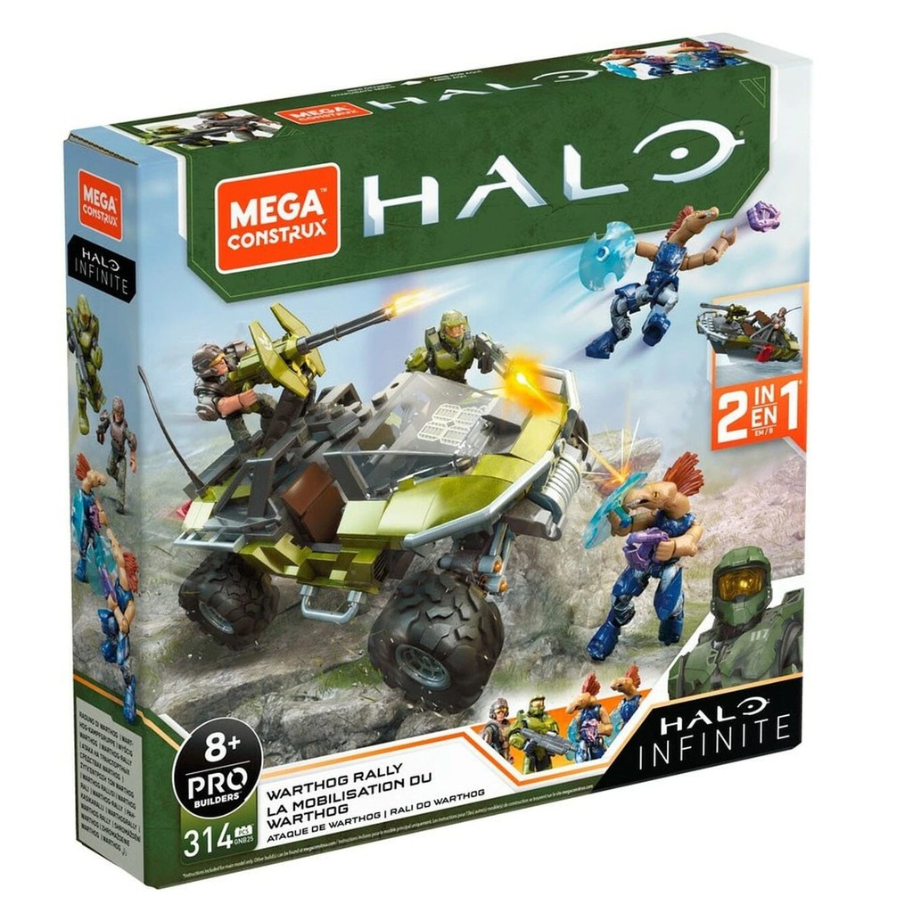 Mega Construx Halo Infinite Vehicle GNB25 2IN1 Warthog Rally New In Box