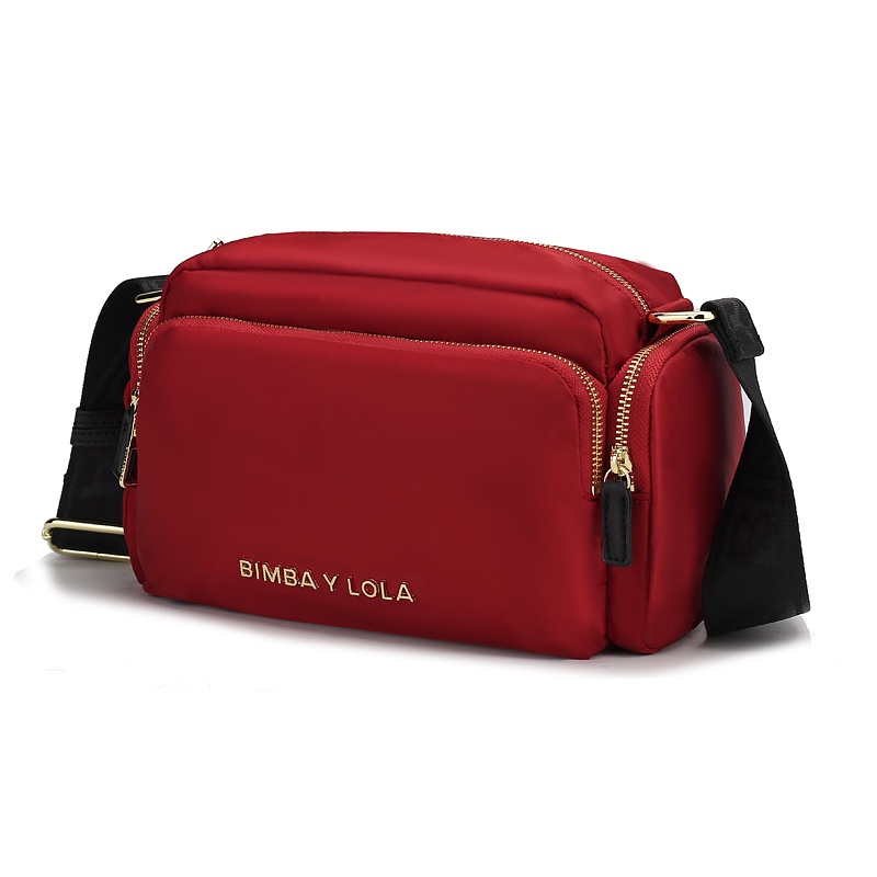 Bimba Red Nylon Crossbody Bag Shoulder Bag Bimba Y Lola Crossbody