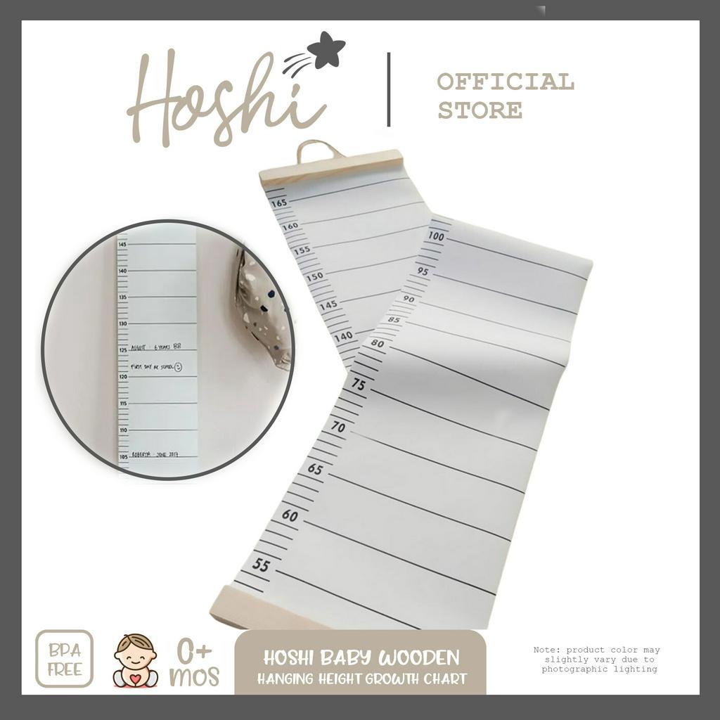 Hoshi Baby Wooden Frame Hanging Height Measurement Chart Ruler, Nursery