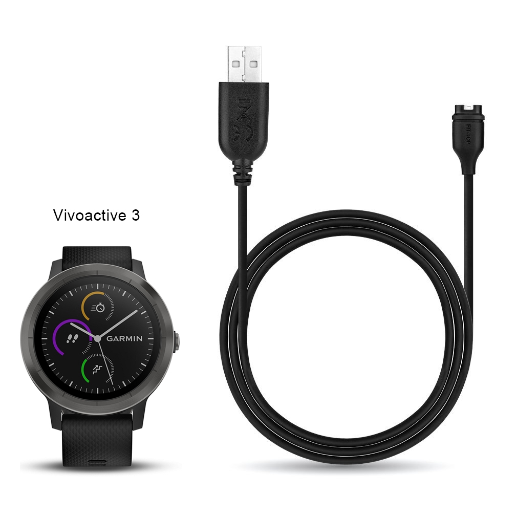 USB Data Sync Charger Cable for Garmin Vivoactive 3 Approach S60 Fenix 6 6X 6S Venu Smartwatch