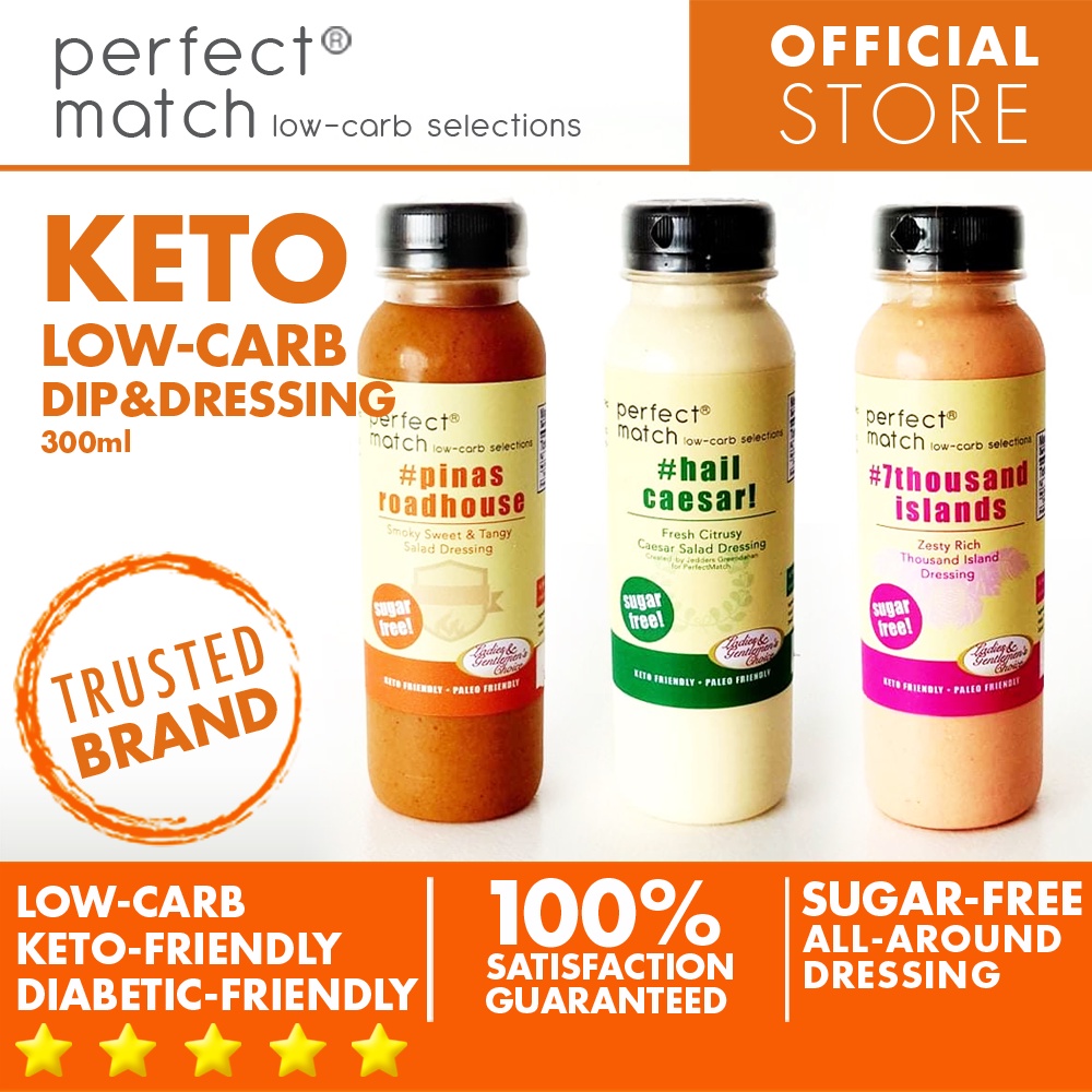 PerfectMatch Low-carb® l Keto Sugar-free Dips and Dressings Dressings ...