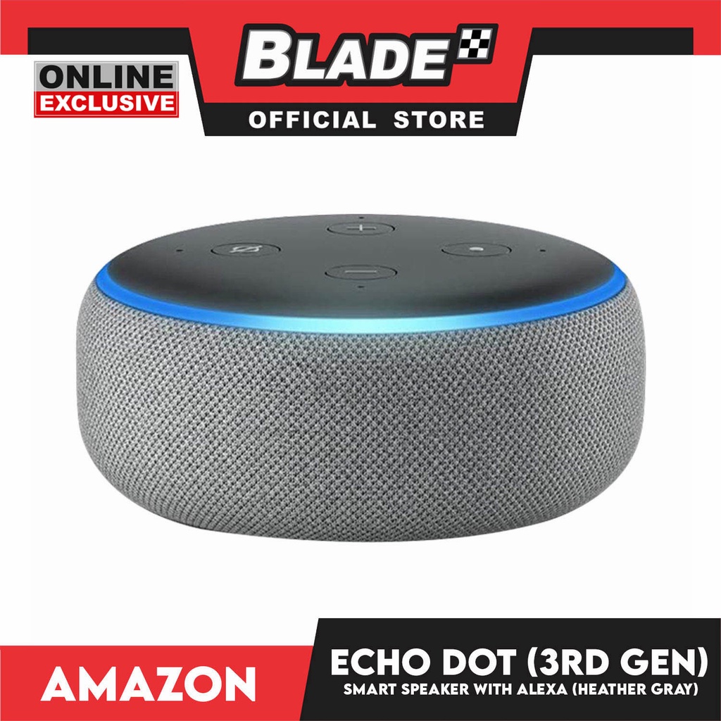 Amazon Echo Dot Smart Speaker with Alexa Heather Grey (3rd Generation ...