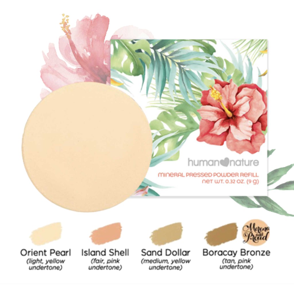 Human Nature Mineral Pressed Powder Refill 9g | Shopee Philippines