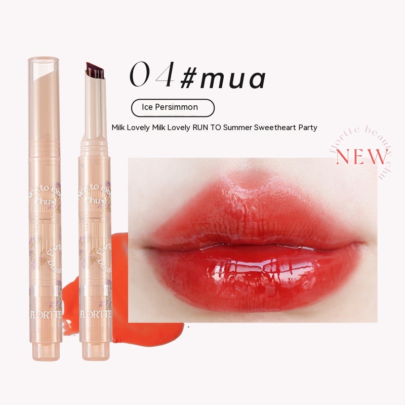 FLORTTE 花洛莉亚初吻爱心棒 First Kiss Love Stick Lip Balm Pen Lip Balm Mirror ...