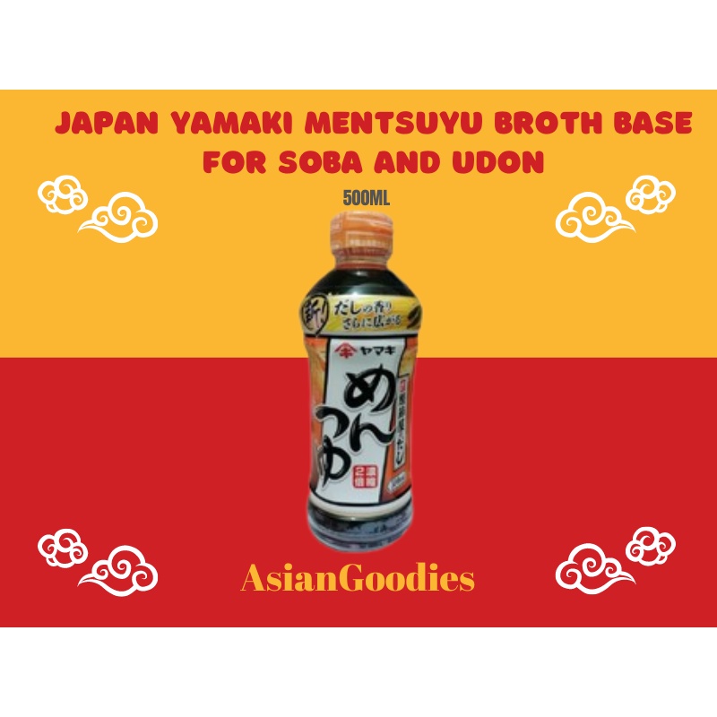 JAPAN YAMAKI MENTSUYU BROTH BASE FOR SOBA AND UDON, 500ML Shopee