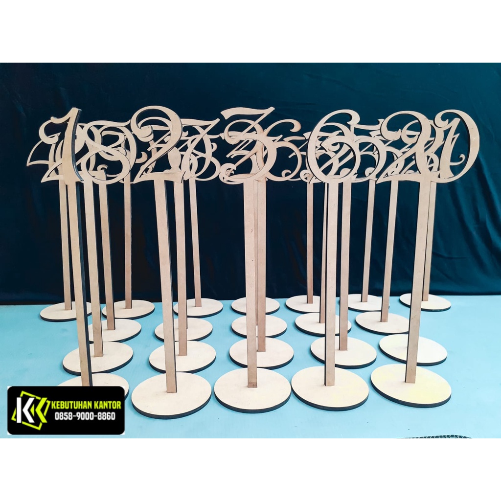 KAYU Selling Wooden MDF Table Numbers, custom Table Numbers Cafe Table ...