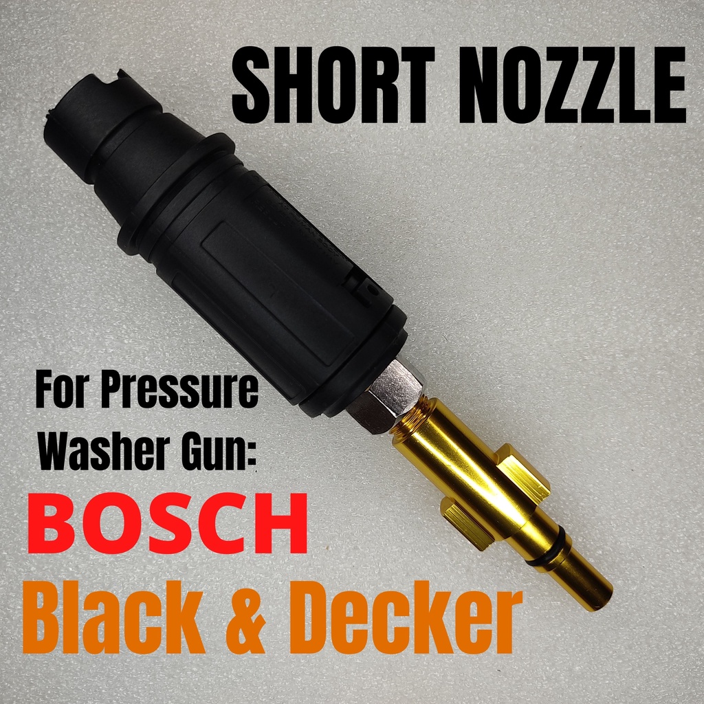 SHORT NOZZLE FOR PRESSURE WASHER COMPATIBLE WITH BLACK AND DECKER