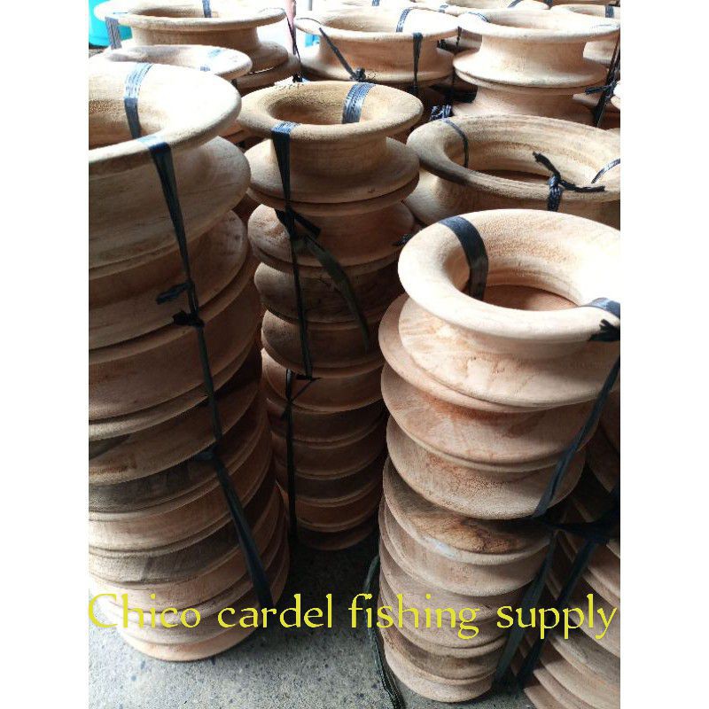 Wood hand caster/ wood spool / wood reel /wood ring(pulunan kalahan)
