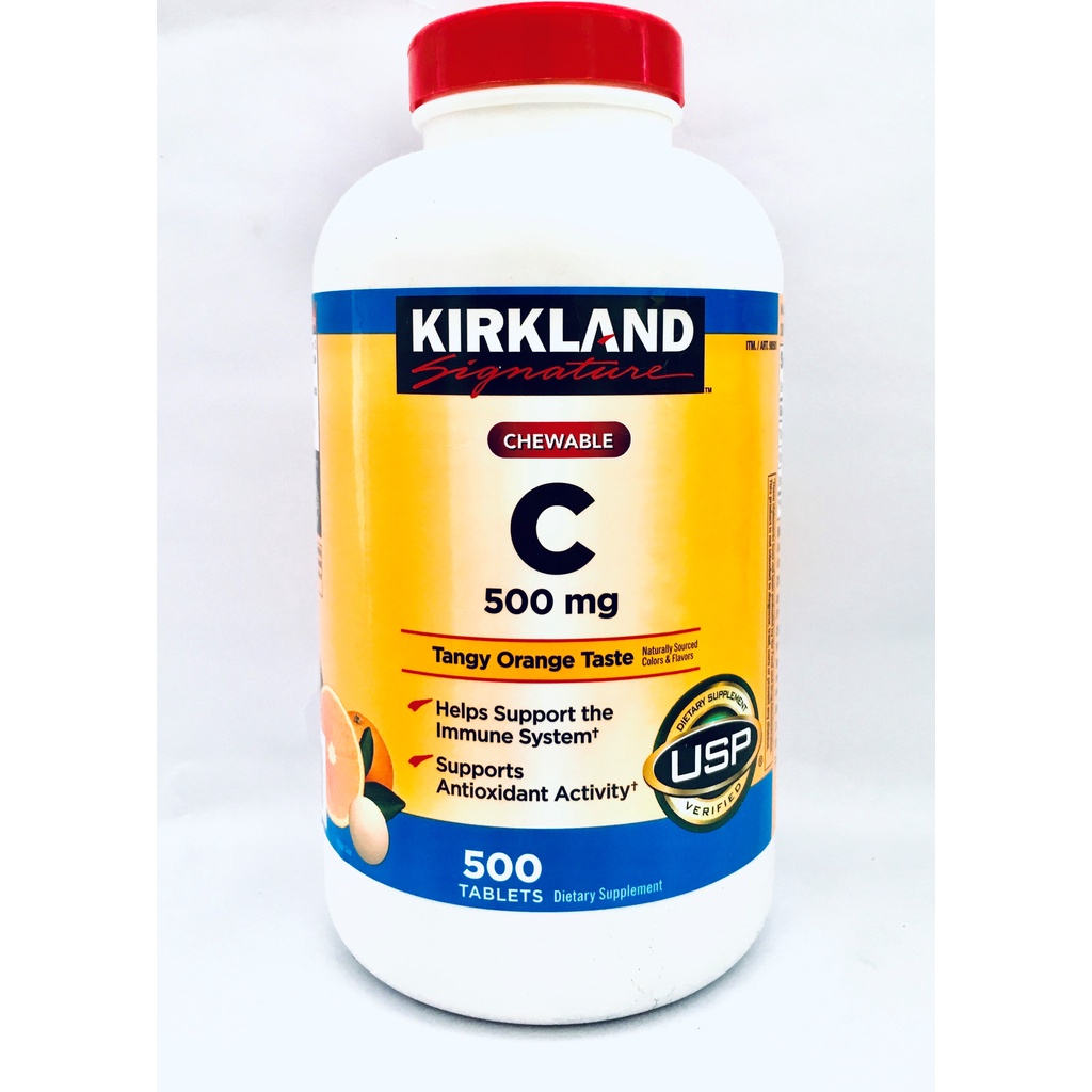 Kirkland Signature CHEWABLE Vitamin C 500 mg 500 tablets Expiry Date 1/2024 Shopee Philippines