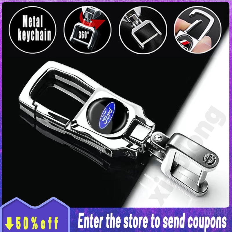 sale cod Stainless steel fashion Car Keychain car key holder car ...