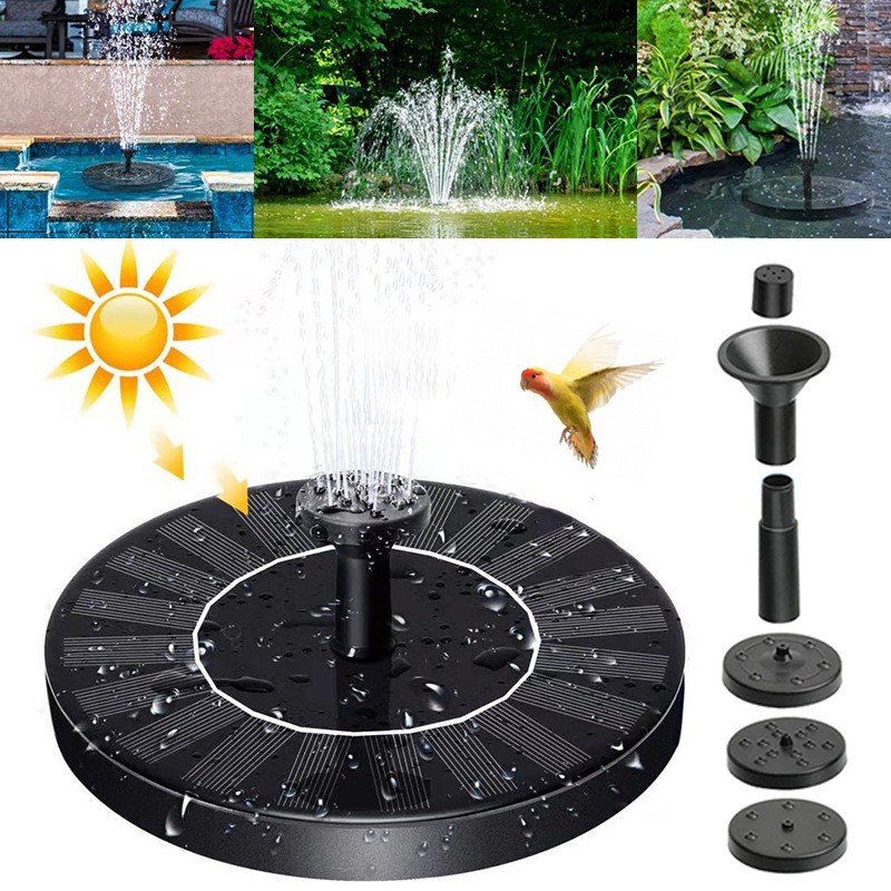 Decorative Solar Water Fountain Floating Solar Fountain Pool Pond ...