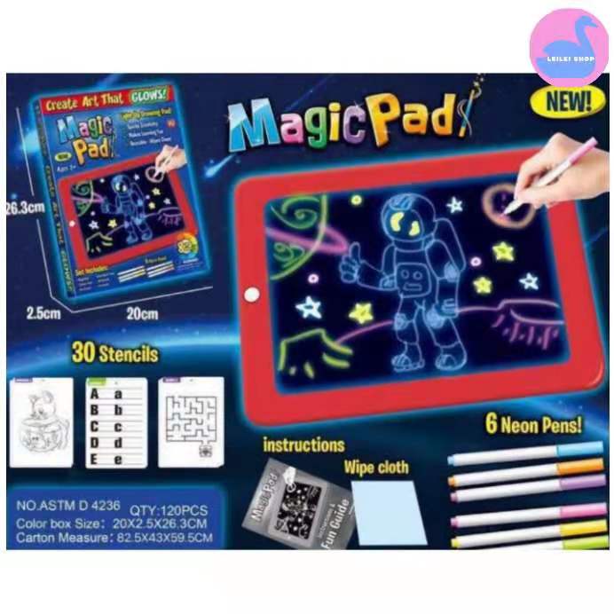 Magic Pad Illuminated Drawing Magic Sketchpad - Light Up Drawing