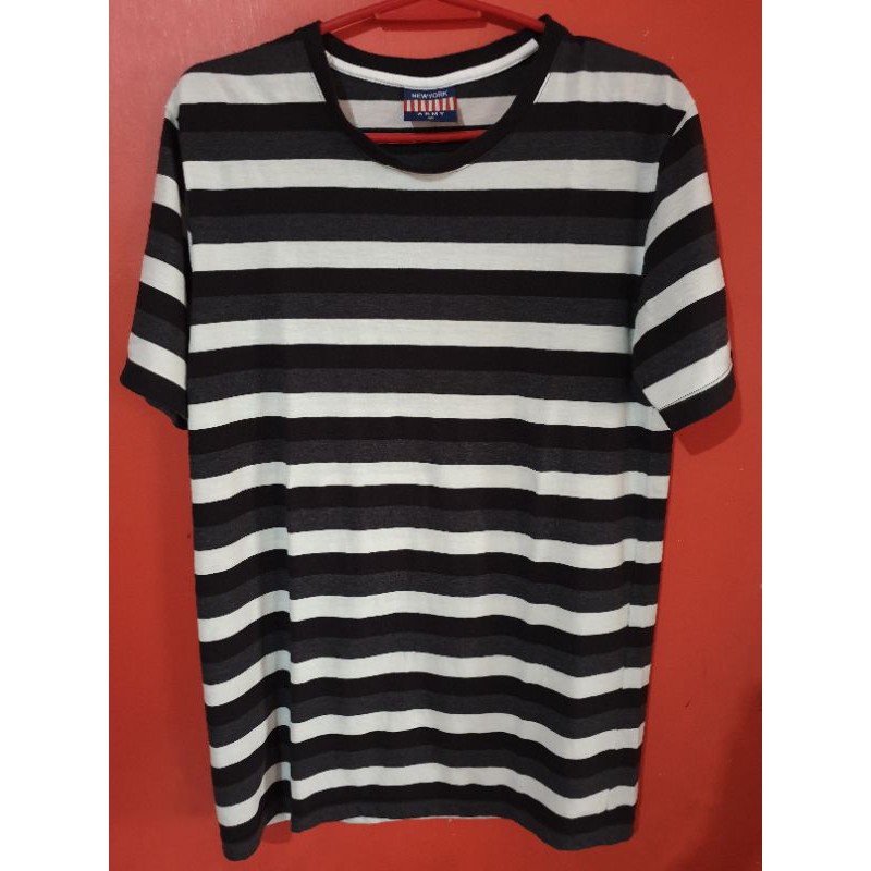 Black and white striped shirt cheap philippines