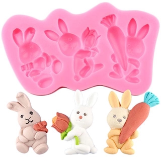 6 Cavities Easter Eggs Silicone Soap Mold Rabbit Soap Mold Silicone Molds  Egg Plaster Mold Ice Mold Silicone Mold Resin Mold Candle Mold 