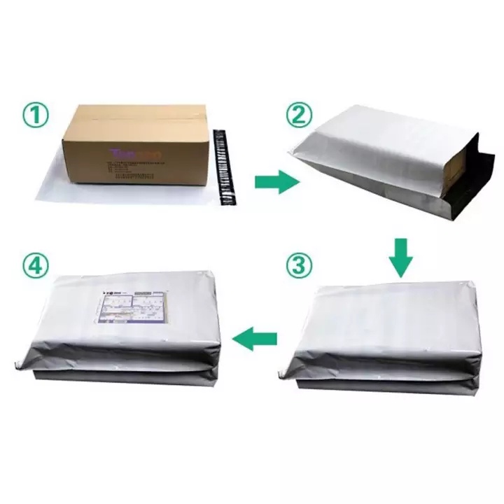 100 PCS plastic packaging percel bag courier plastic pouch shopping bag ...