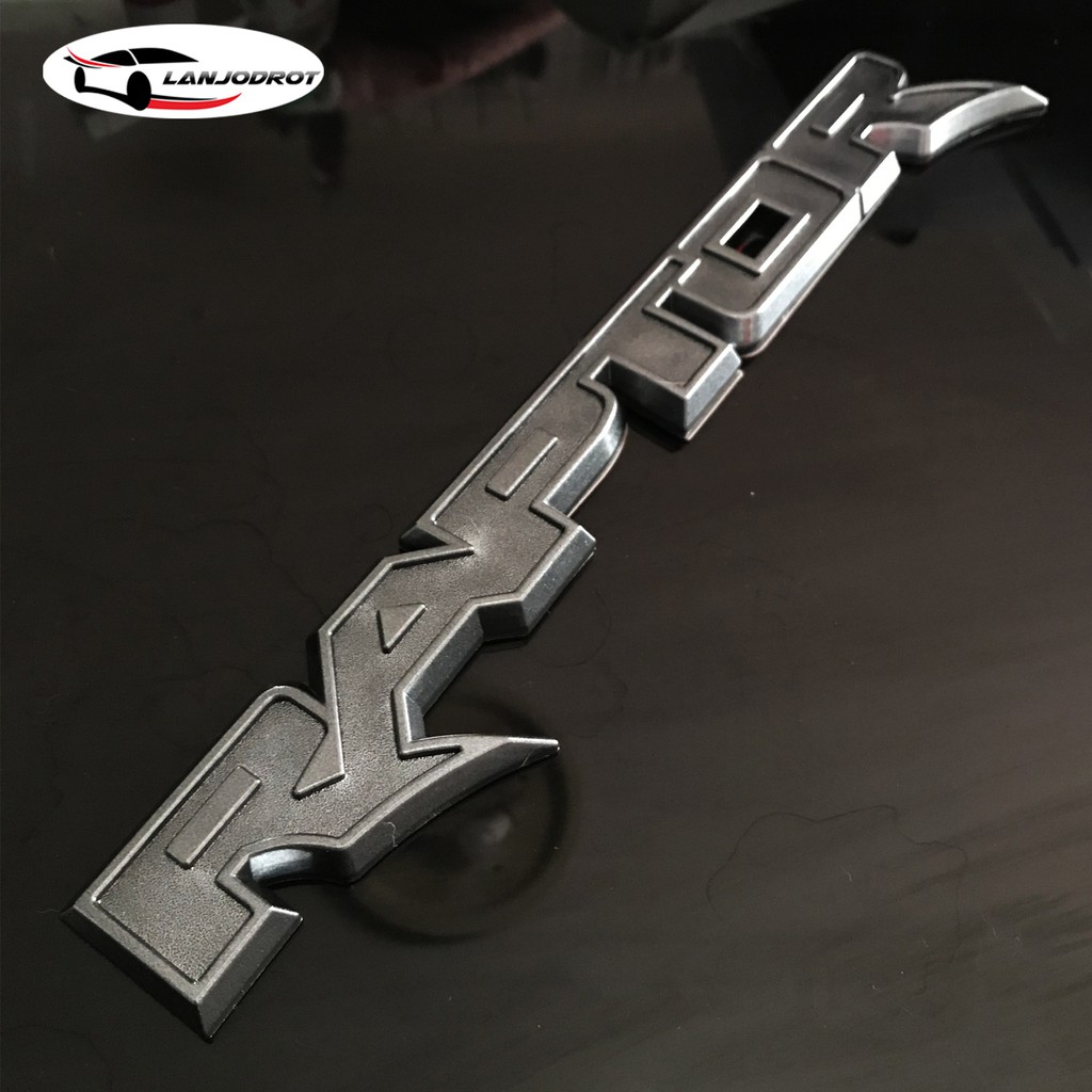 Logo Embossed Car Styling Letters RAPTOR Gray Color Attached To The ...