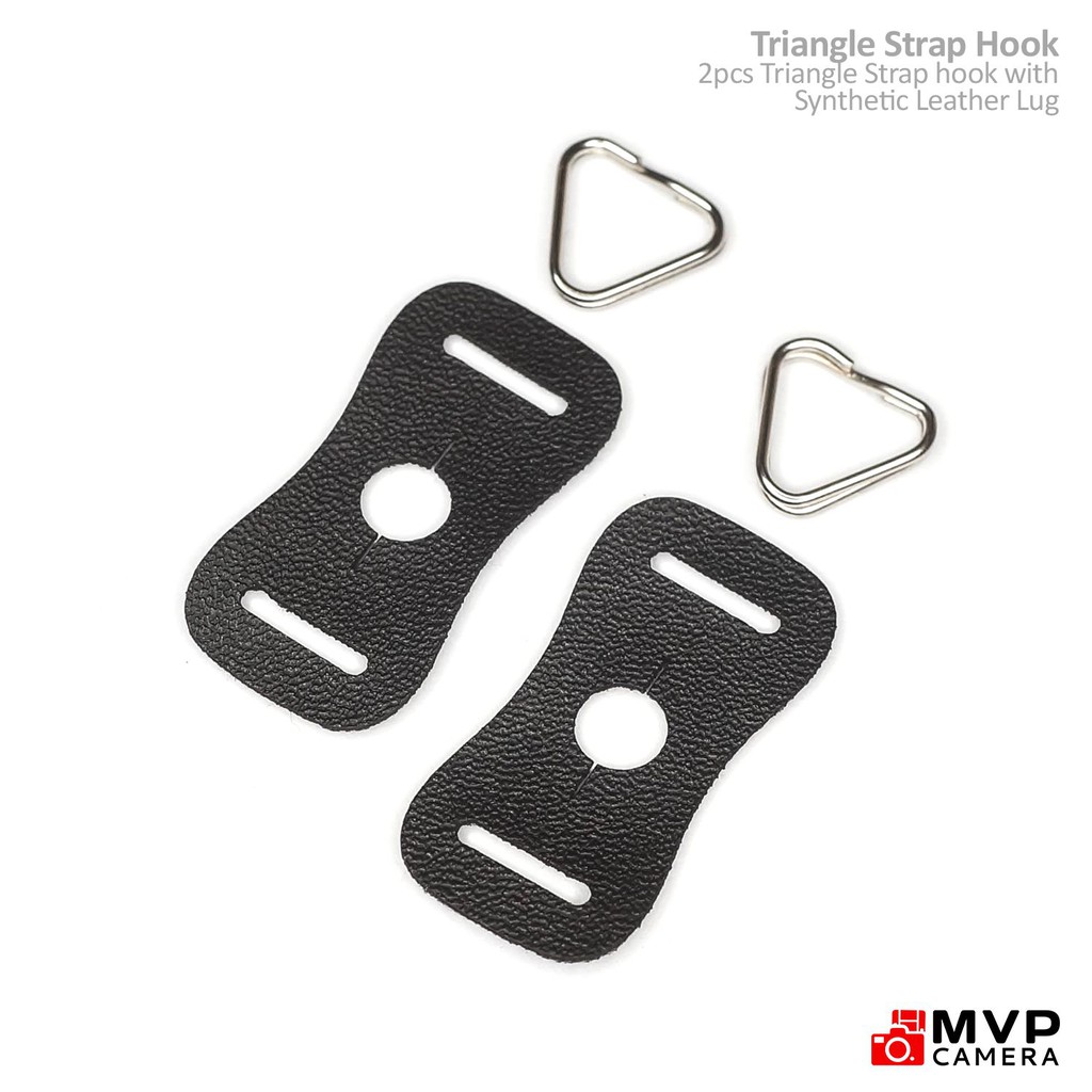 Camera Strap Triangle Split Ring Hook with Leather Lug MVP CAMERA