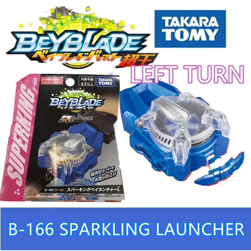 GENUINE TOMY BEYBLADE BURST B-165 SPARKING LAUNCHER LR RIGHT TURN/ B ...