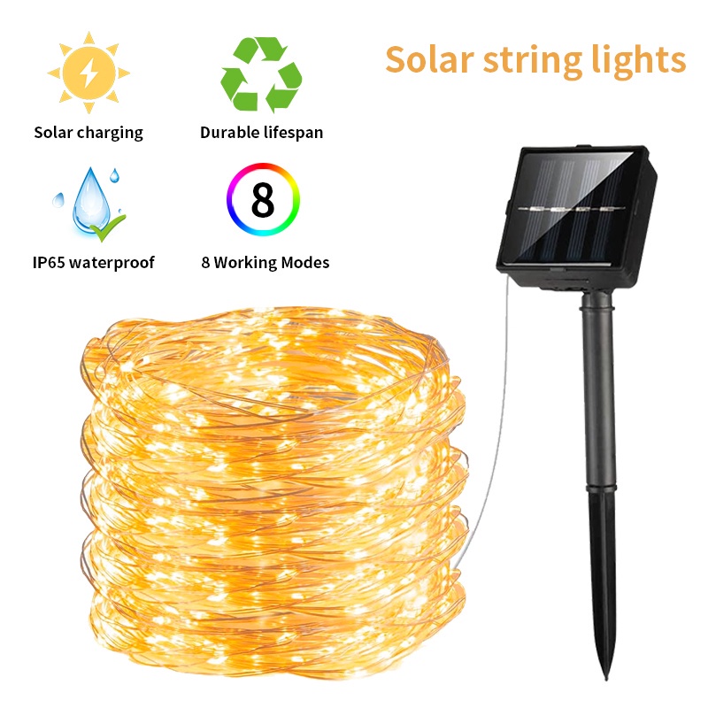 200 LED lights solar christmas lights outdoor waterproof outdoor christmas lights waterproof