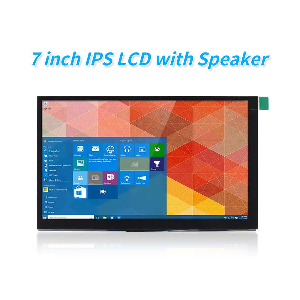 7 Inch Raspberry Pi 4 Model B Touch Screen 1024x600 IPS Capacitive LCD ...