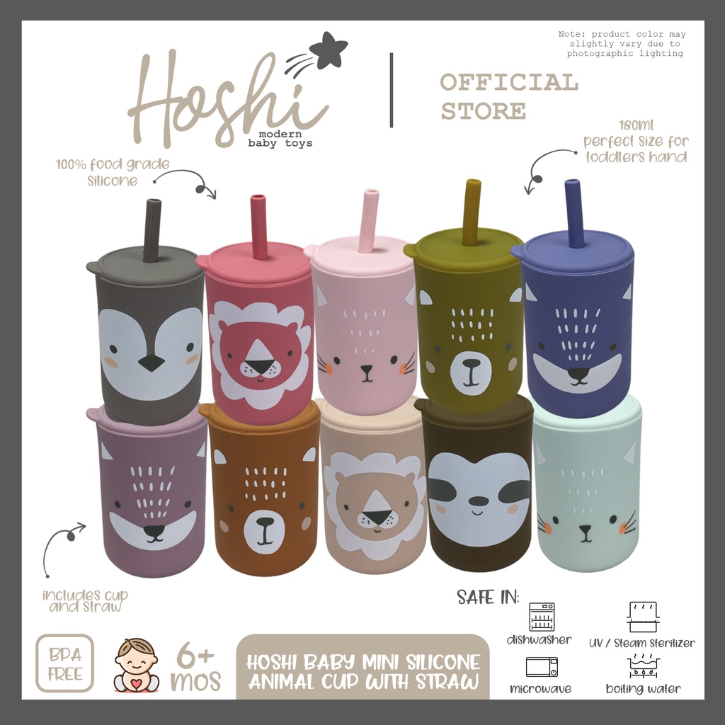Petit Monkey siliconen sippy cup met oren baked clay