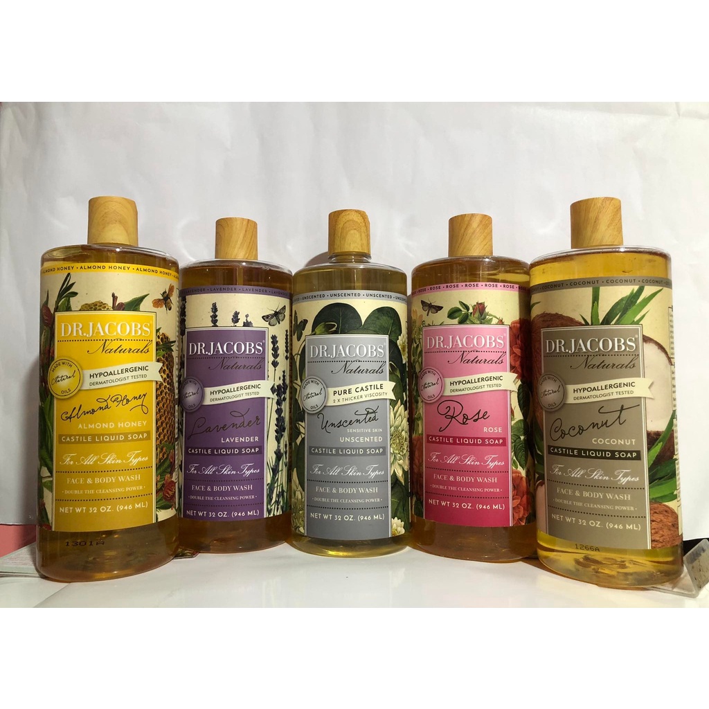 Dr. Jacobs Naturals Pure Castile Soap 946ml Shopee Philippines