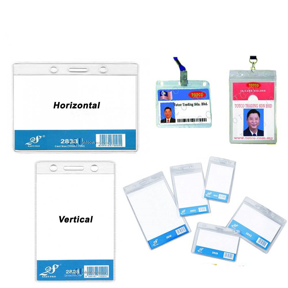 PVC NAME TAG / NAME BADGE / ID TAG / TRANSPARENT ID NAME TAG | Shopee ...