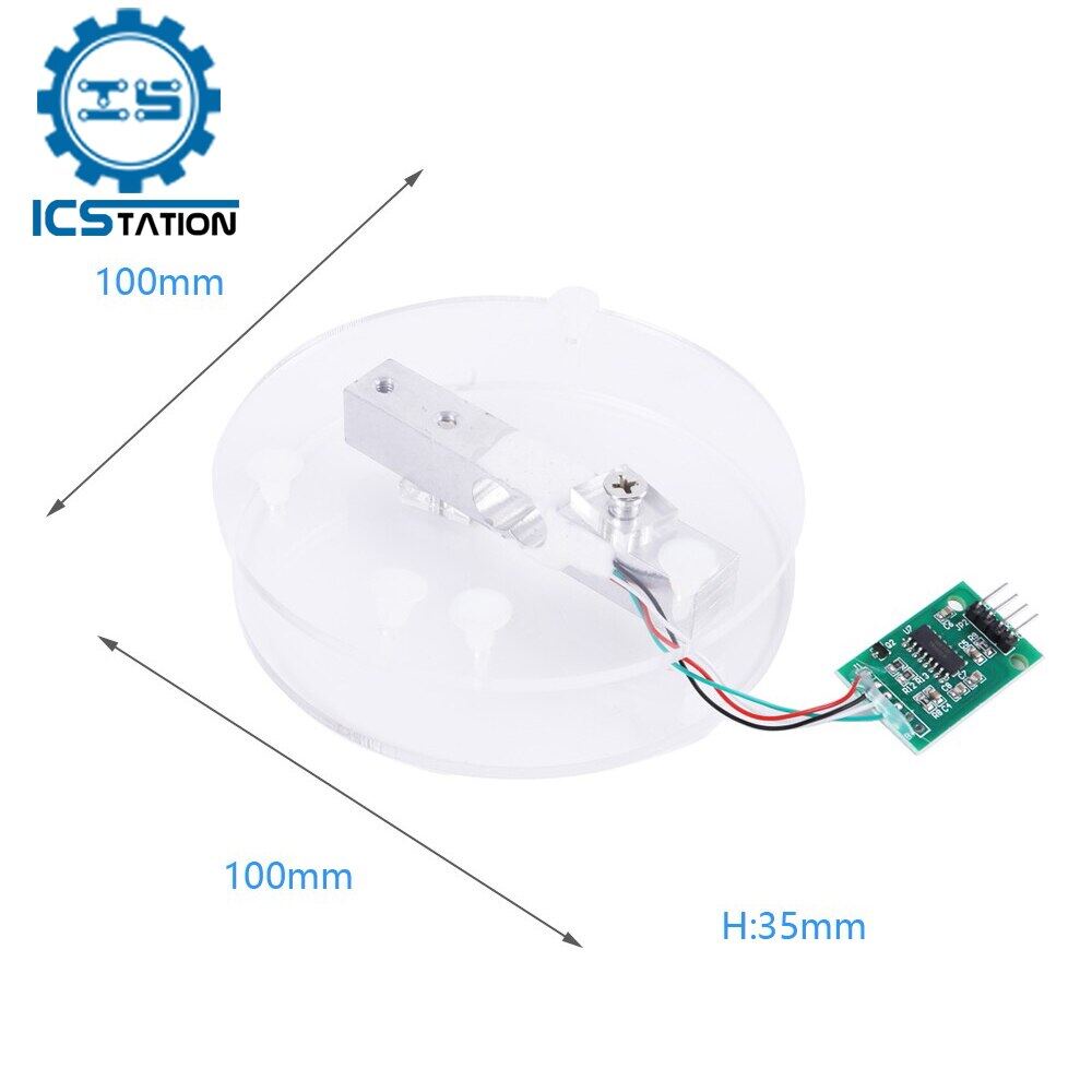 Digital Load Cell Weight Sensor Hx711 Ad Converter Breakout Module 5kg 10kg Portable Electronic 3557