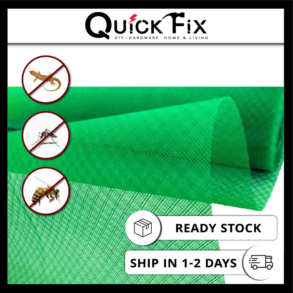 QuickFix Insect Net Screen Netting 4ft x 1M PVC Mosquito Mosquitoes