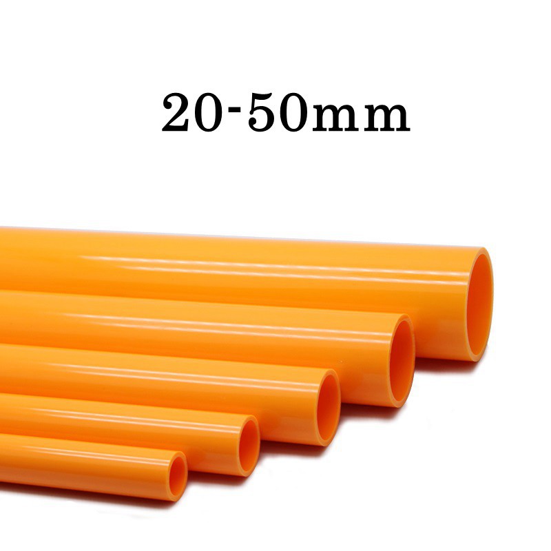 1pc 20-50mm PVC Tube Orange UPVC Pipe Fittings Home Garden Irrigation ...