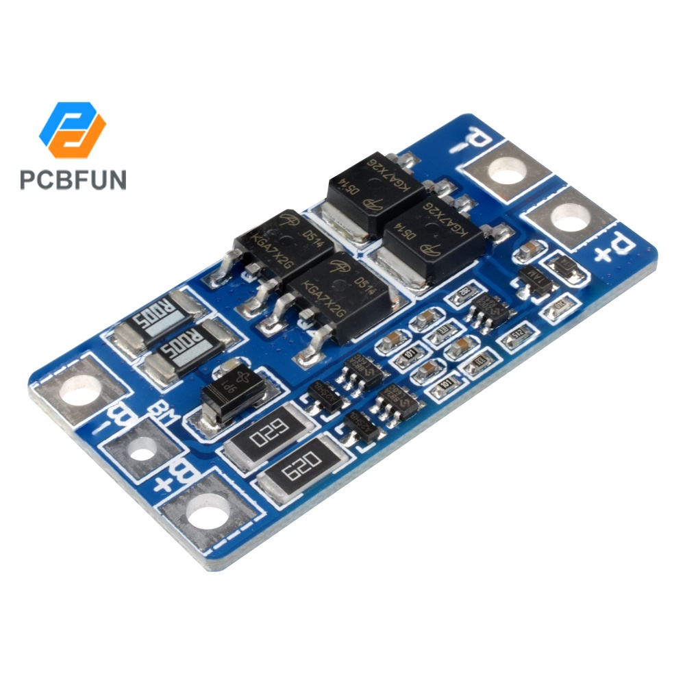 2S 10A Li-ion 18650 Battery BMS Protection PCB Board With Balance - 7.4V 8.4V