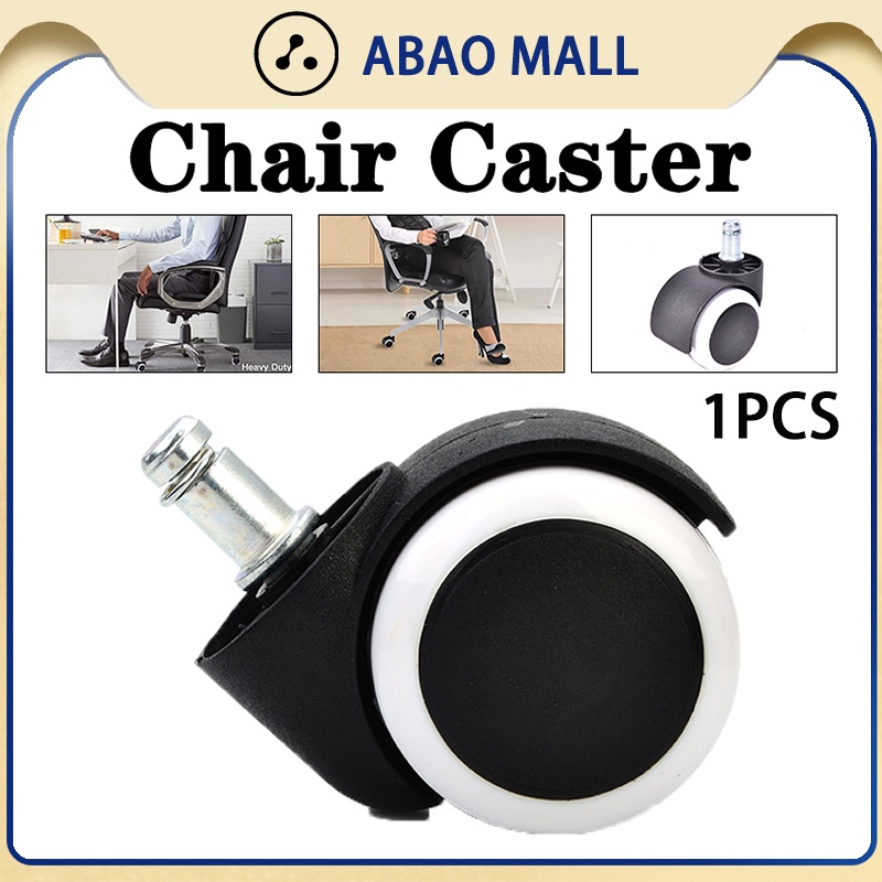 Universal Office Chair Caster Swivel Chair Replacement Wheel Rubber
