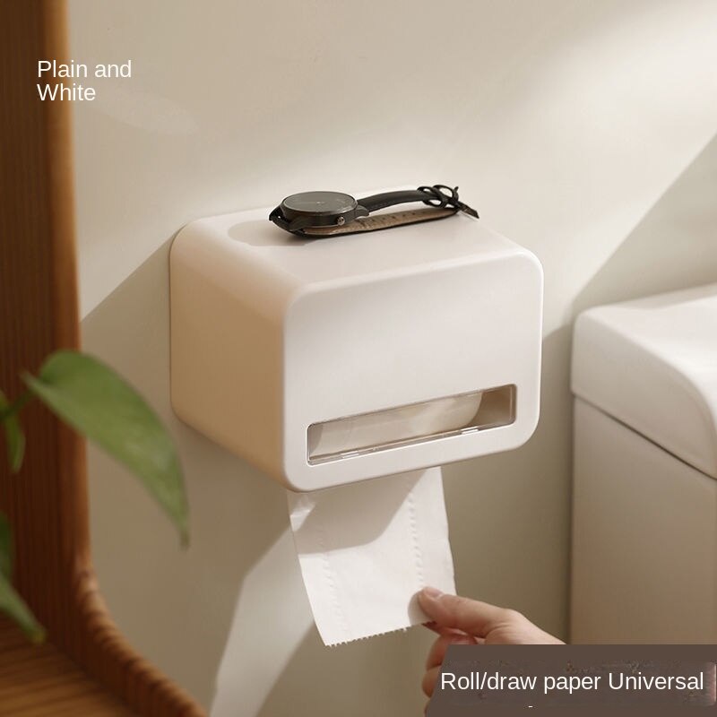 tissue boxJapanese Style White Tet Tissue Holder Box Paper Pumping Rack