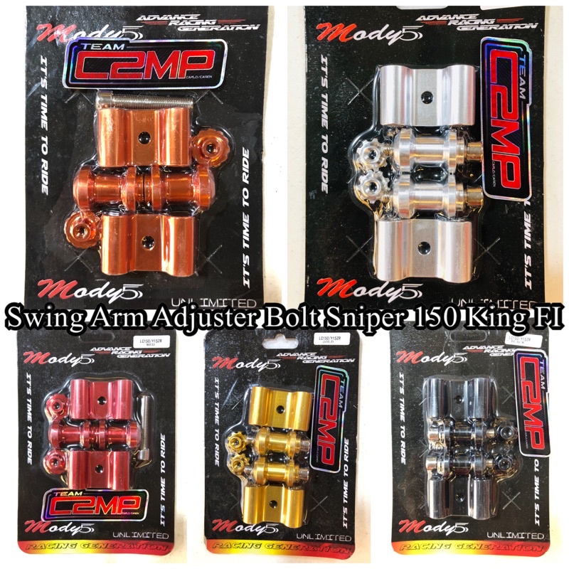 Mody5 Swing Arm Chain Adjuster Bolt Sniper 150, Sniper 155 and Suzuki