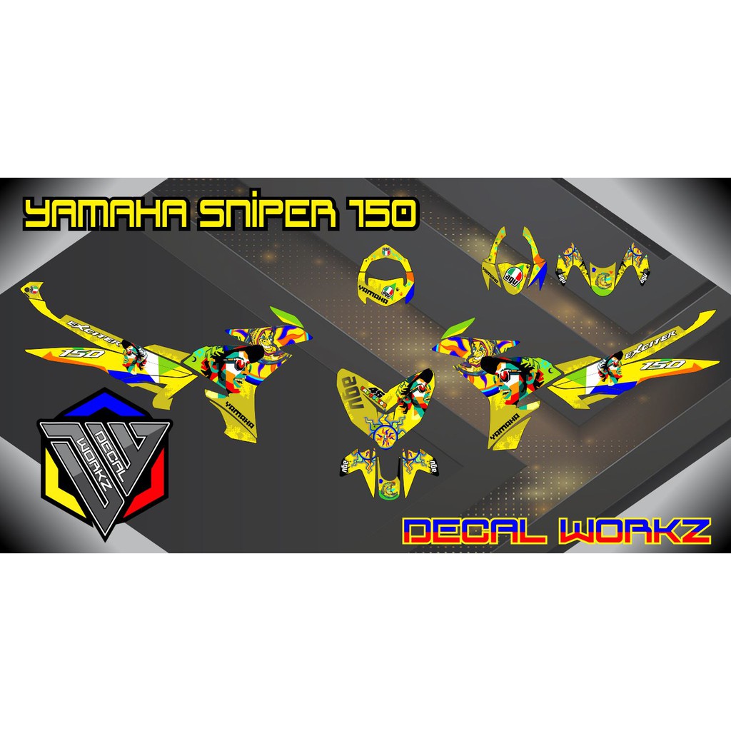 Decals Sticker for Yamaha Sniper 150 Full Body Decals | Shopee Philippines