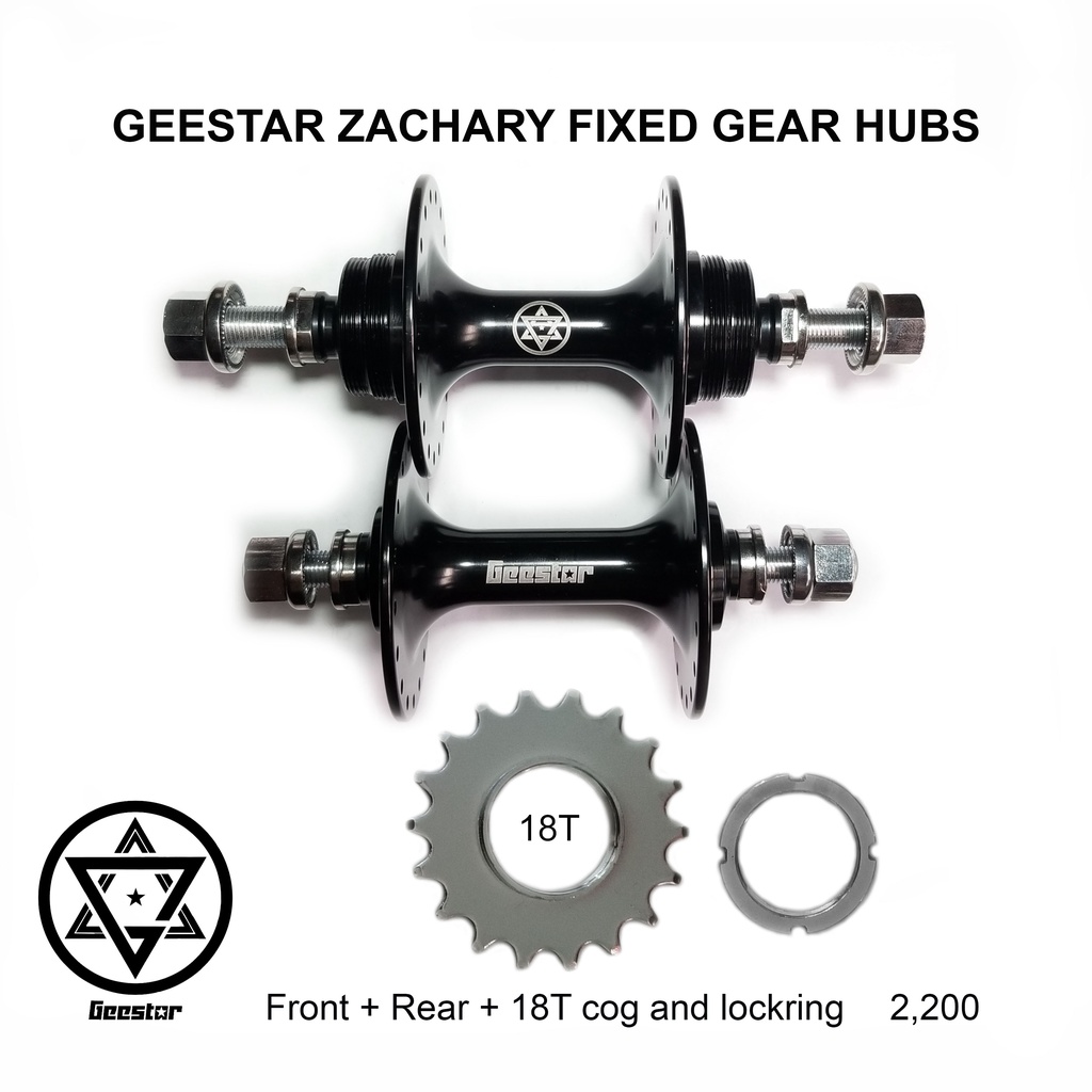 Geestar Zachary Fixed Gear Hubs Sealed Bearing 36 holes Fix Fix Fixie Front Rear Hub with Cog