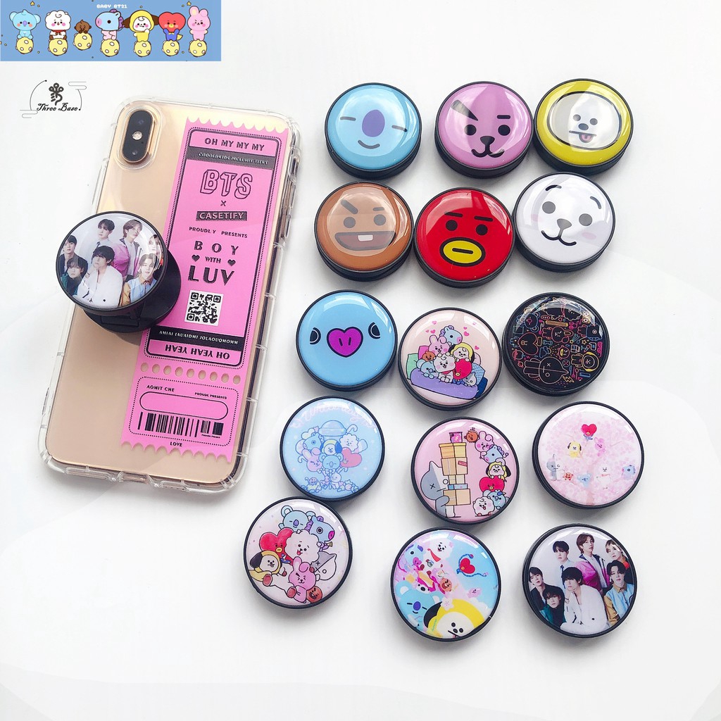 Just A Girl Who Loves K-Pop PopSocket – Ausziehbarer Handygriff, Tauschbares Design