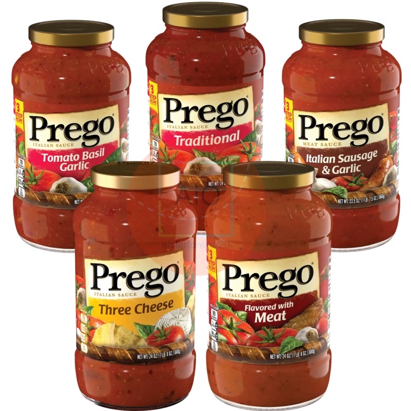 Prego Italian Sauce (Traditional, Tomato Basil Garlic, Italian Sausage
