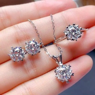 With GRA certificate Two carat Moissanite PT950 diamond ring