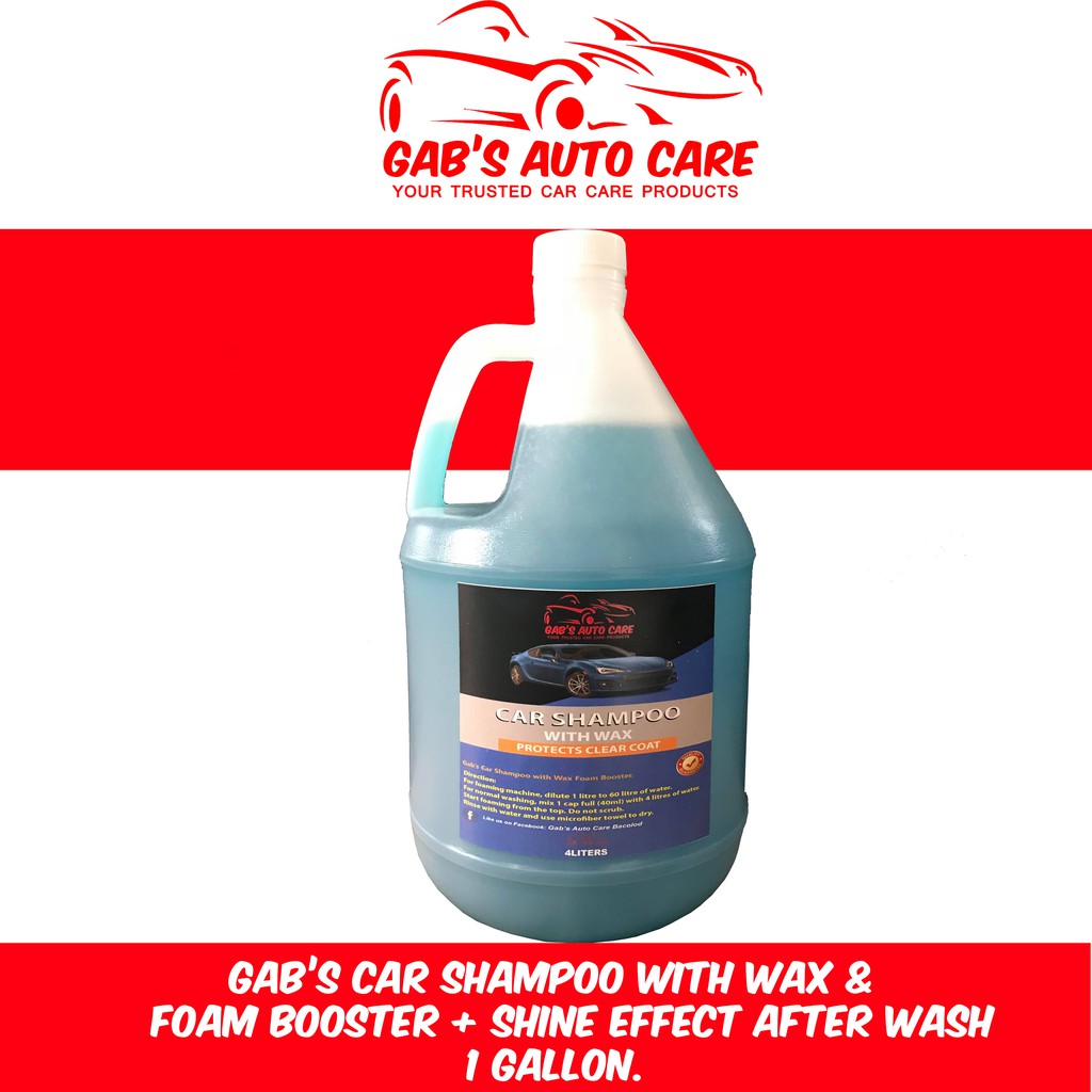 car shampoo with carnauba wax and foam booster 4Liters