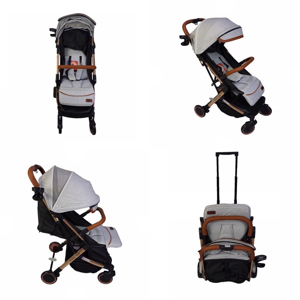 ONLINE EXCLUSIVE Akeeva X Evenflo Travel Stroller Esmio Gold Shopee Philippines