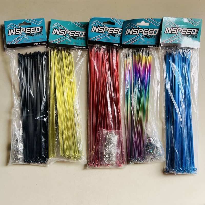 Inspeed MTB Bicycle Spokes and Nipple Set 72pcs 255mm 270mm 290mm